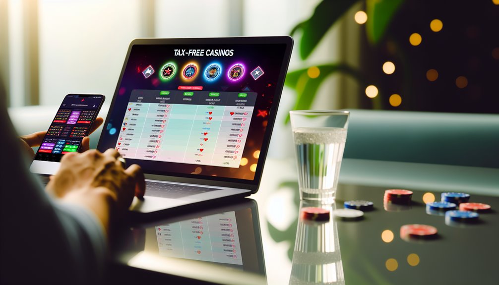 skattefri casinoljämförelsetabell