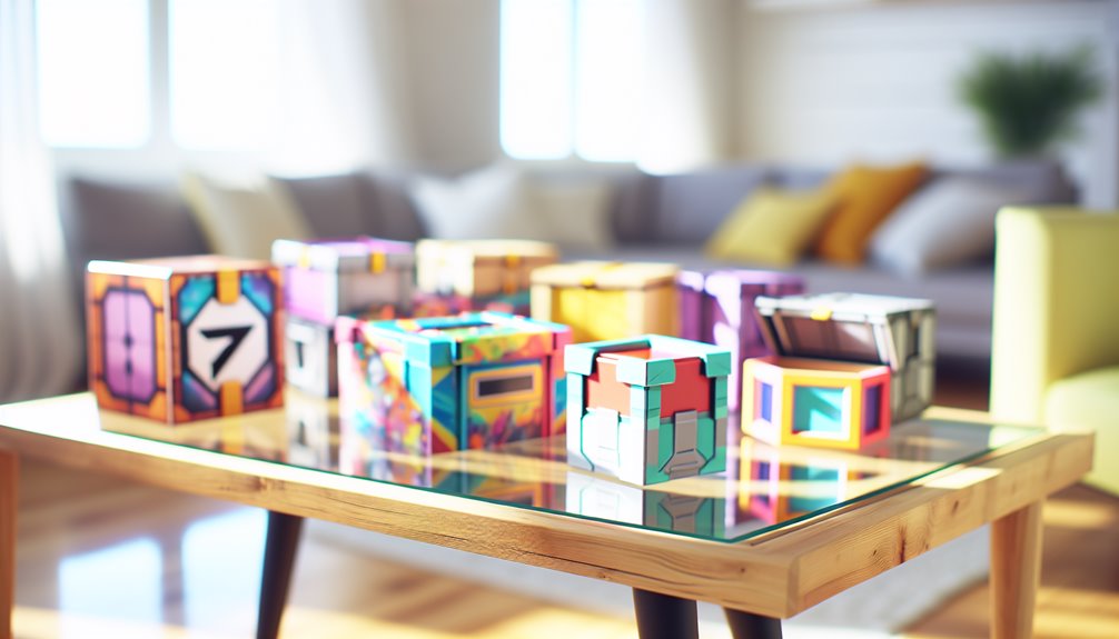 transparenta mångsidiga mobilvänliga lådor